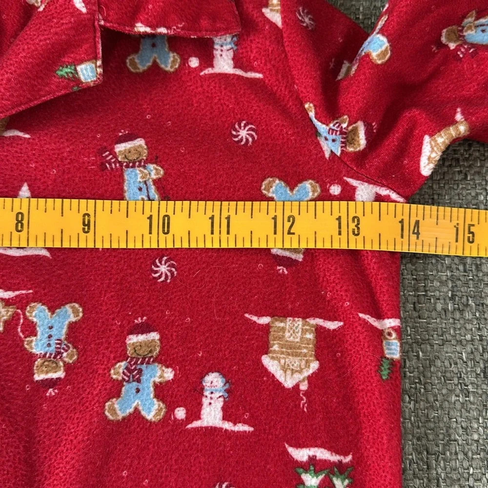Gymboree Girls Holidays Gingerbread Red Flannel Pajama Set Size 3